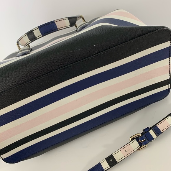 Kate Spade Laurel Way Evangelie striped satchel - Picture 6 of 6